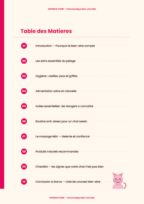 Le Guide Bien-Être de votre Chat — Sophelia